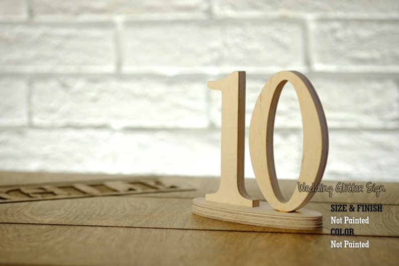 DIY Wood Table Numbers Table Number Wedding Reception Table Etsy