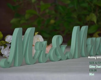 Mr & Mrs Sign for Wedding Reception, Sweetheart Table Decor, Head Table Decoration Signs