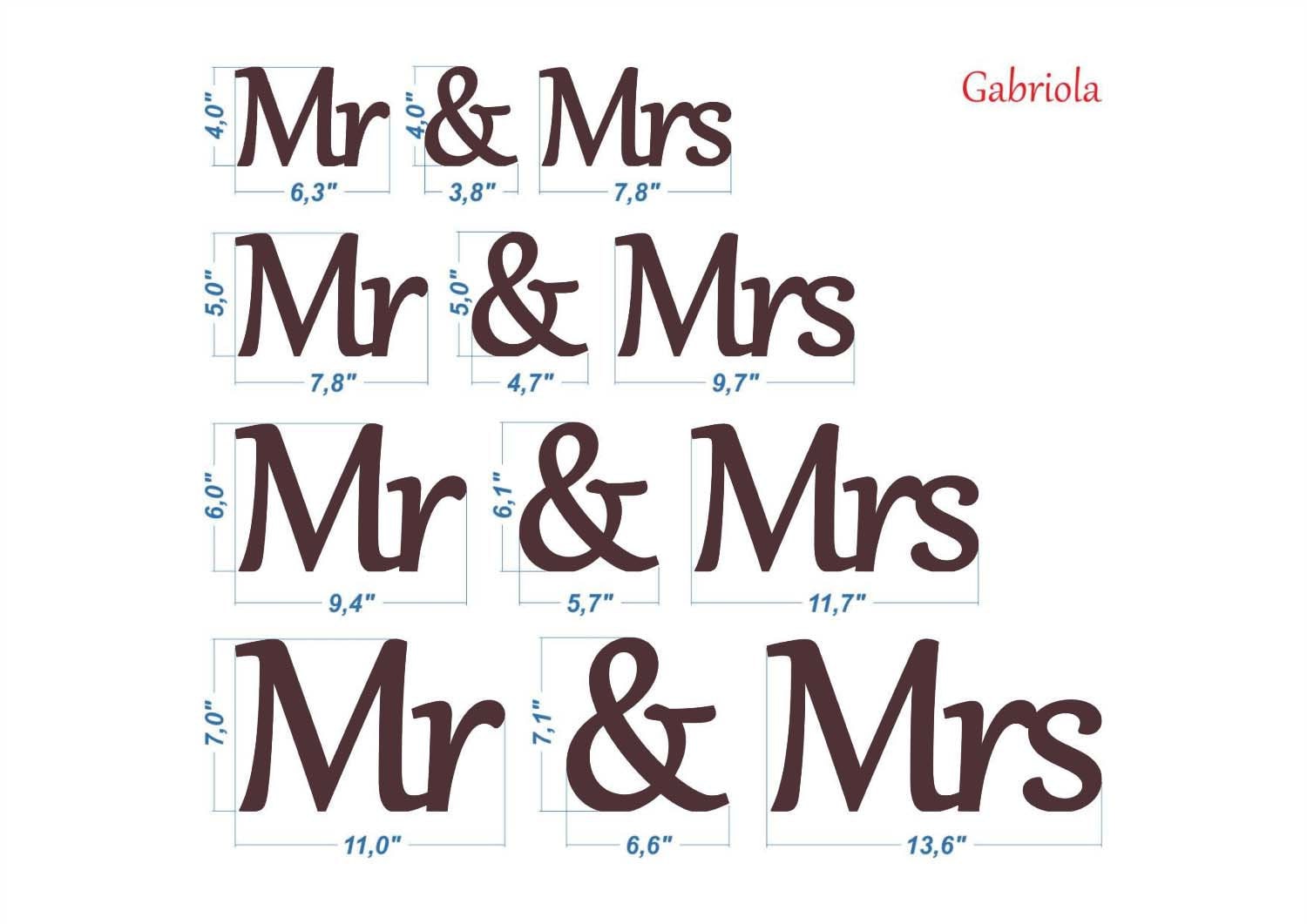 Mr and Mrs Sign Glitter Mr and Mrs Wall Decorations Silver | Etsy