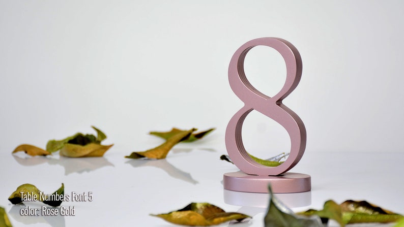 Wedding Table Numbers, Gold Table Numbers, Silver Table Numbers, EXPRESS SHIPPING 2-4 business days image 5