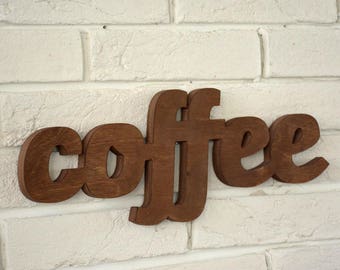 Kitchen sign decor - coffee sign - wooden kitchen sign - rustic coffee shop sign - bar sign - coffee lovers sign - restaurant sign