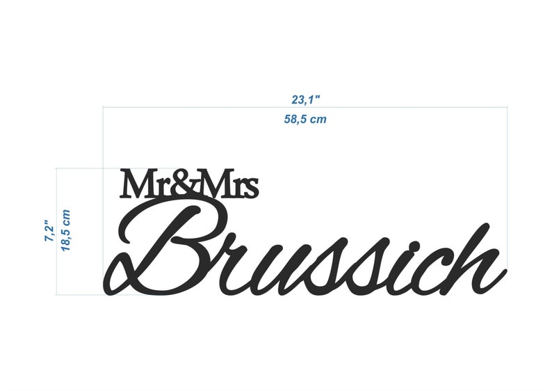 Mr & Mrs Sign Mr and Mrs Mr and Mrs Family Name Sign for Etsy