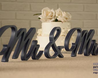 Mr & Mrs Royal Blue Sweet Heart Table Sign, Sweetheart table, Reception, Bridal Decoration