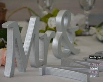 silver wedding decorations, centerpiece, glitter sweet heart table signs, rose gold wedding decor