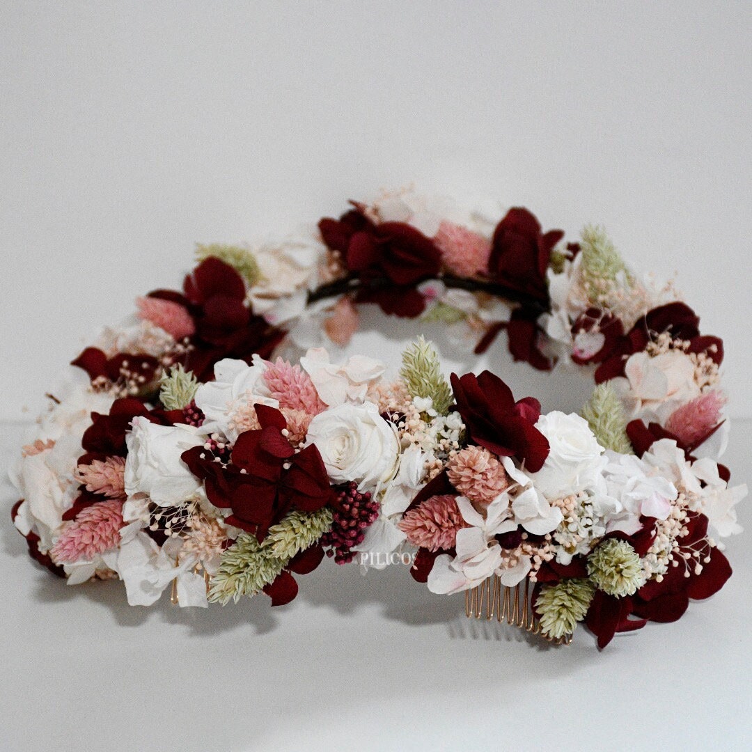 Preserved Flower Crown Preserved Floral Headpiece Boho Etsy