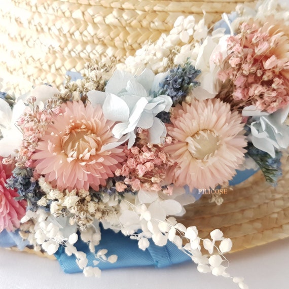 Chapeau De Plaisancier Avec Des Fleurs Chapeau De Paille Pour Des Filles