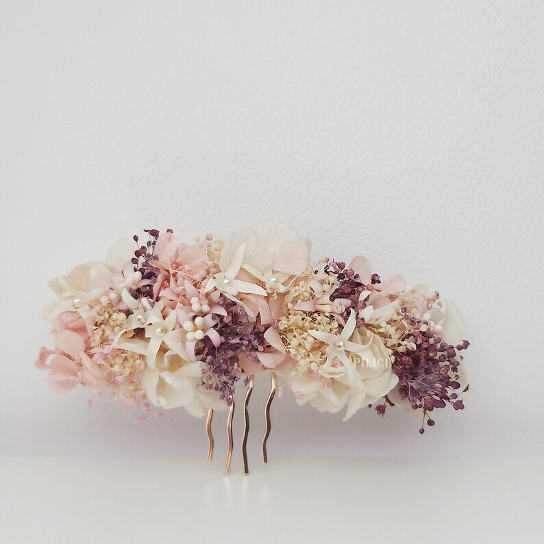 Blush flower girl crown romantic flowers comb blush child headpiece flower crown for wedding blush flower headpiece
