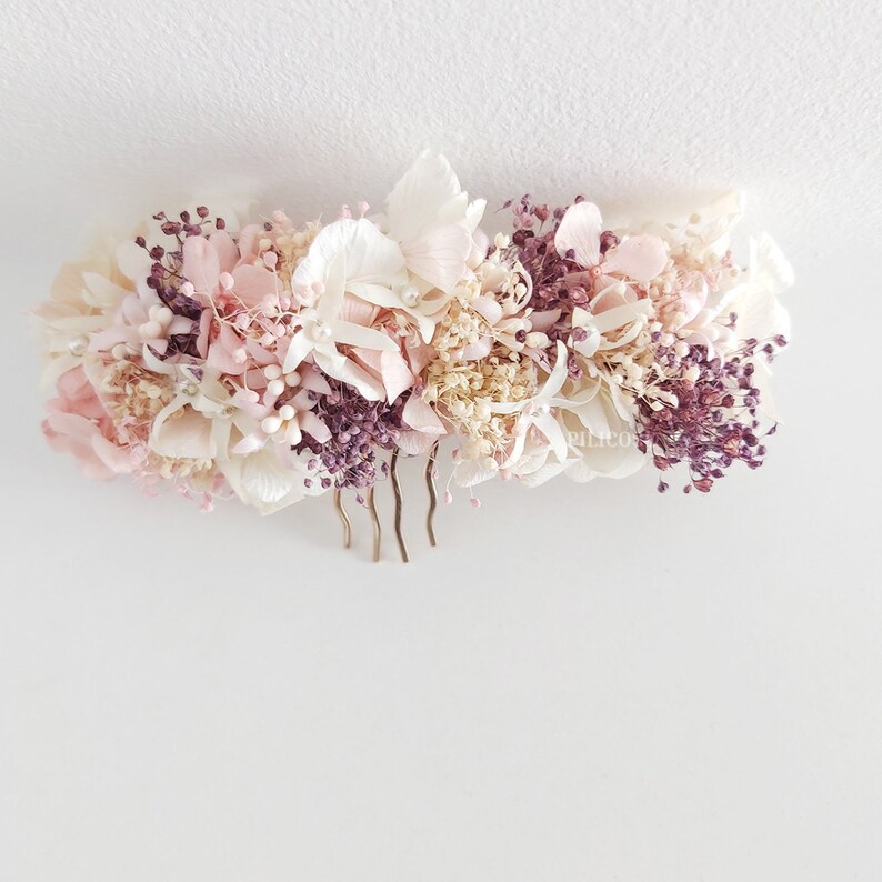 Blush flower girl crown romantic flowers comb blush child headpiece flower crown for wedding blush flower headpiece