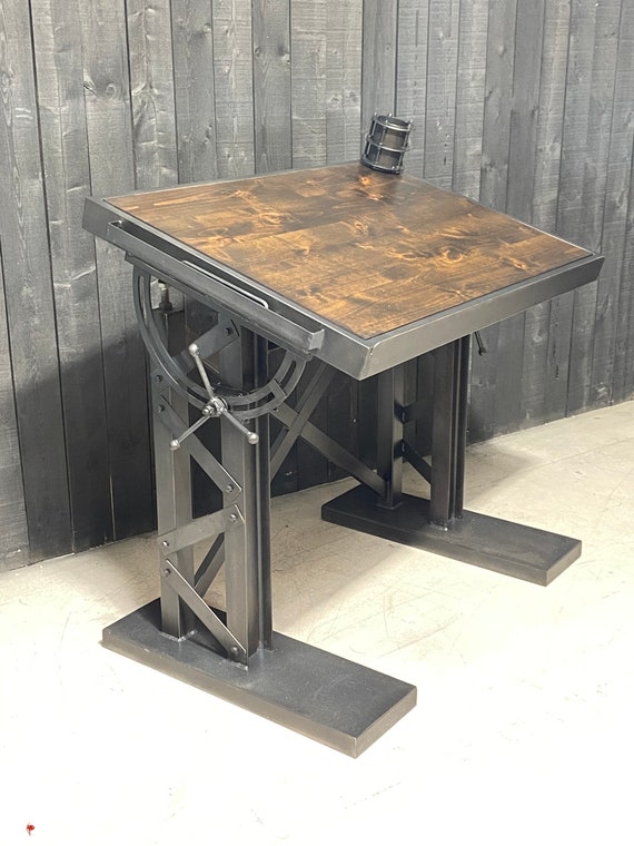 Rustic drafting table discount