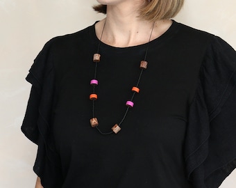 Mondrian Bead Necklace