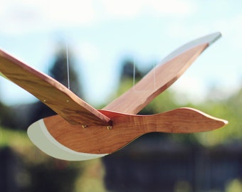 Wooden Flying Bird Mobile