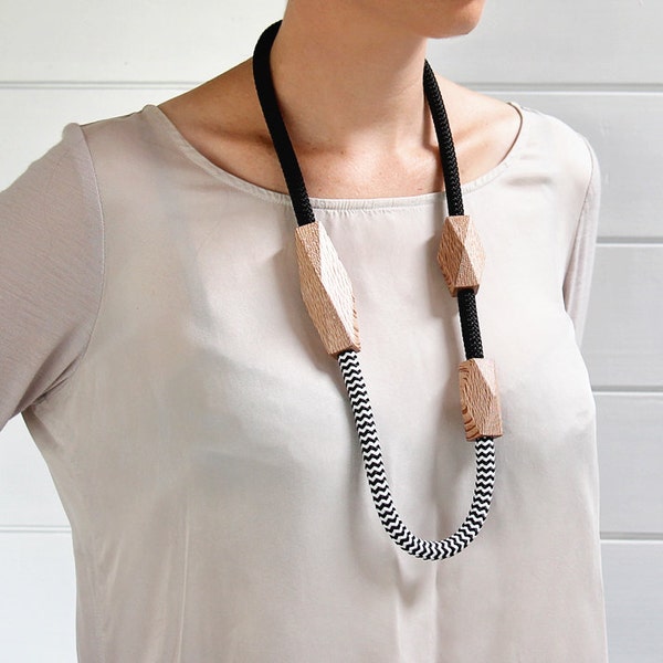 Collier corde rewarewa long