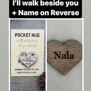 I’ll walk beside you every day - nane on reverse