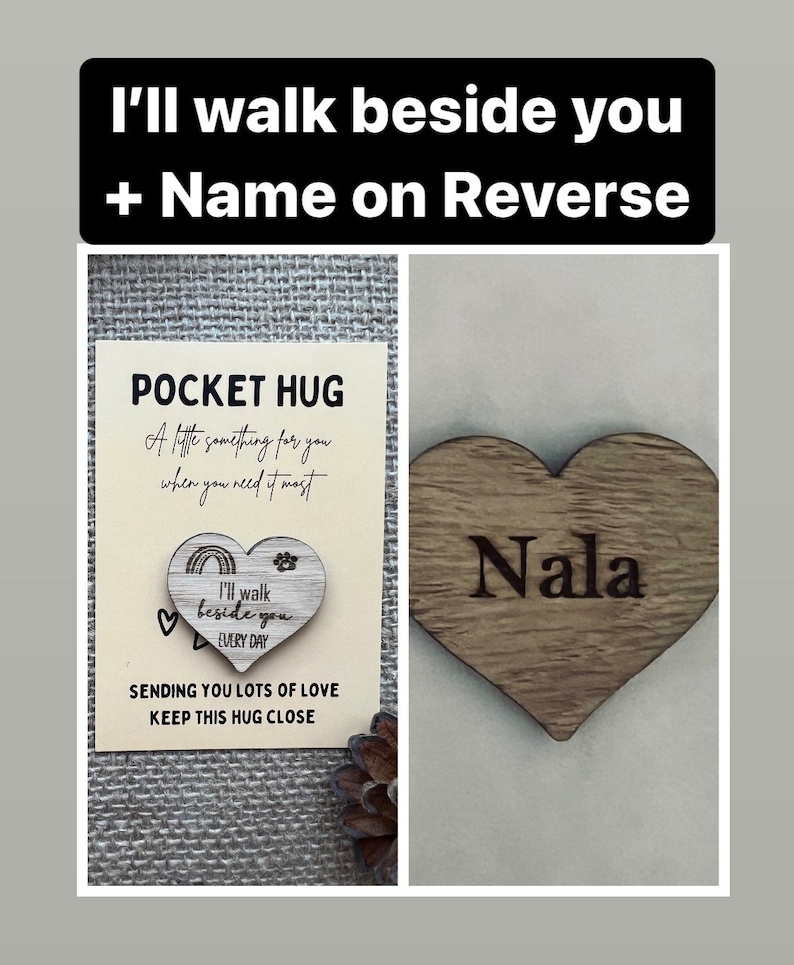 I’ll walk beside you every day - nane on reverse