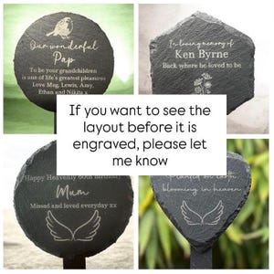 if you want to see a Layout before it is engraved, please let me know
