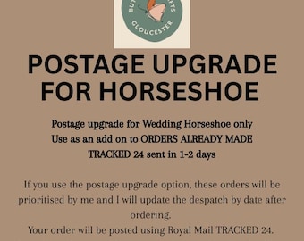 POSTAGE UPGRADE for Horseshoes - Pre Purchased Items Only