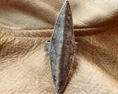 Hill tribe silver ring Hmong Southeast Asia Thailand Miao tribal ethnic silver jewelry China Chinese saddle ring Asian huge long statement