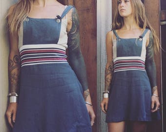 Gabardine dress 1970s Clearance