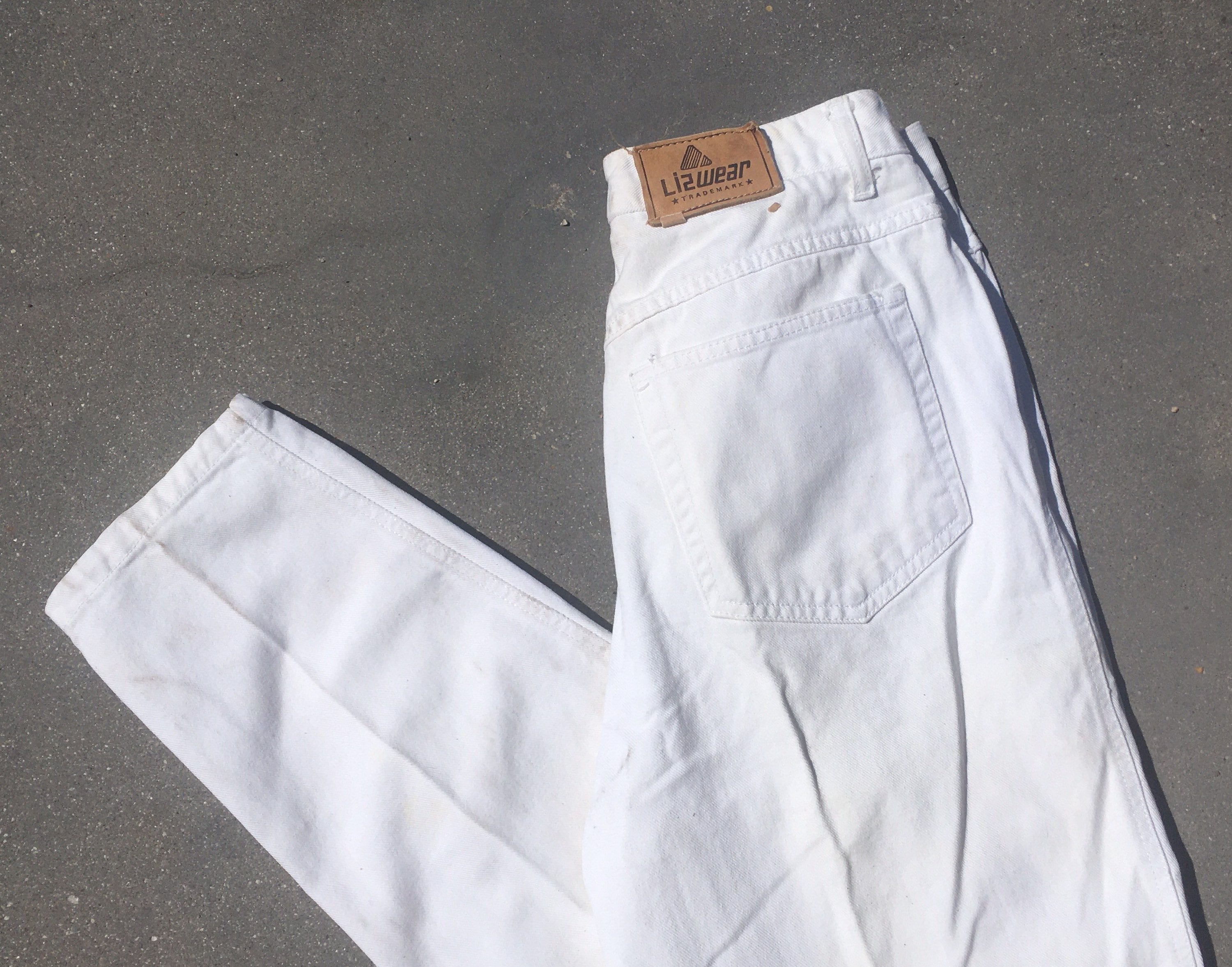 Union Label Liz Claiborne Jeans White 