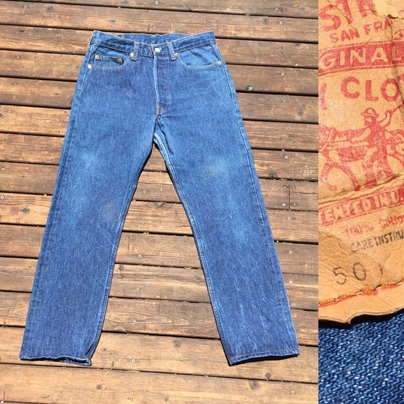 Buy 32x29 Levis 501 Jeans USA Made in America American Made Dark Online India Etsy