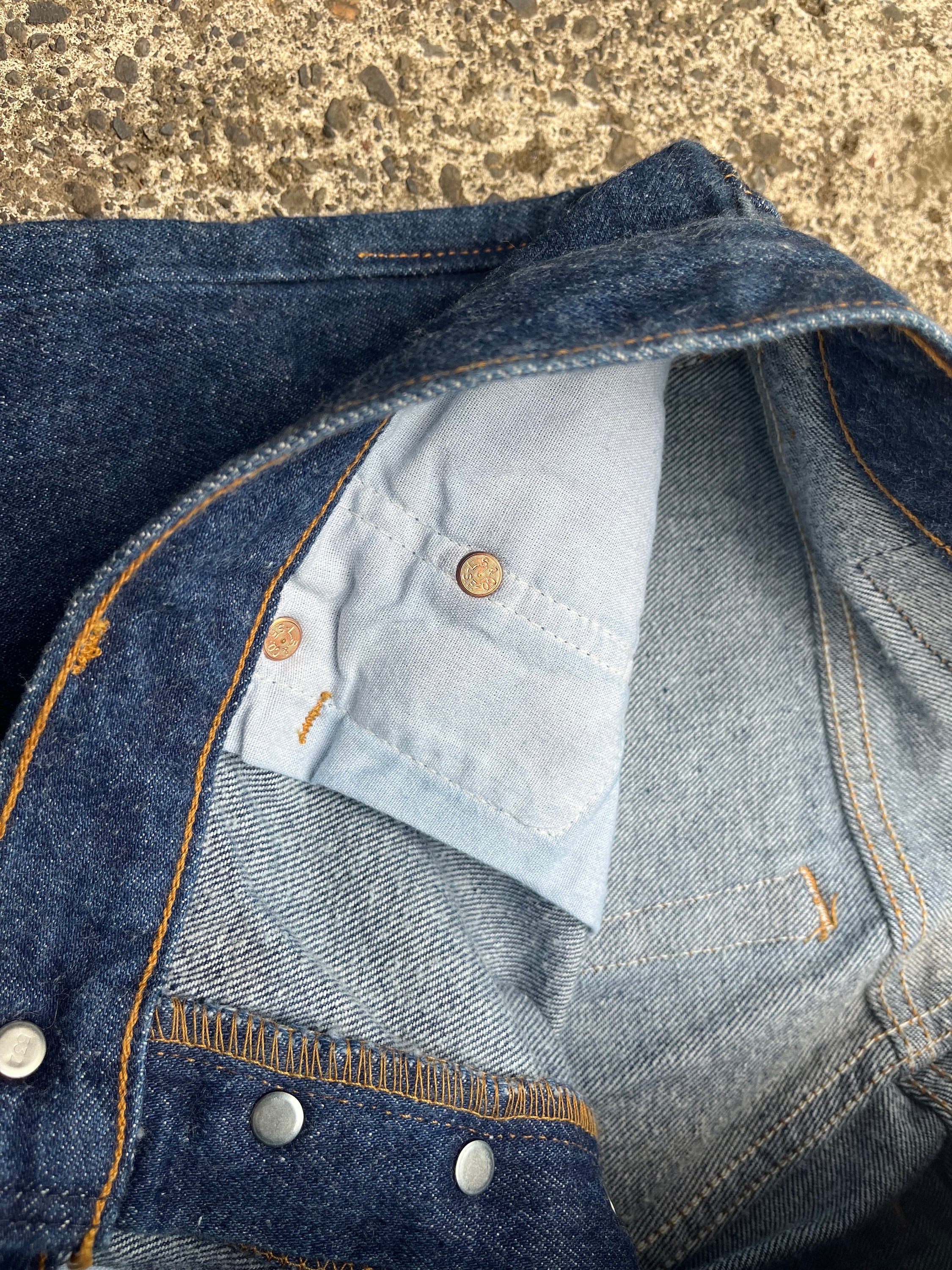 33x32 Levis 501 Jeans 33 32 34 Levi's 501s Dark Indigo Rinse Blue