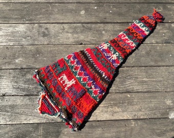 Hand knit alpaca hat