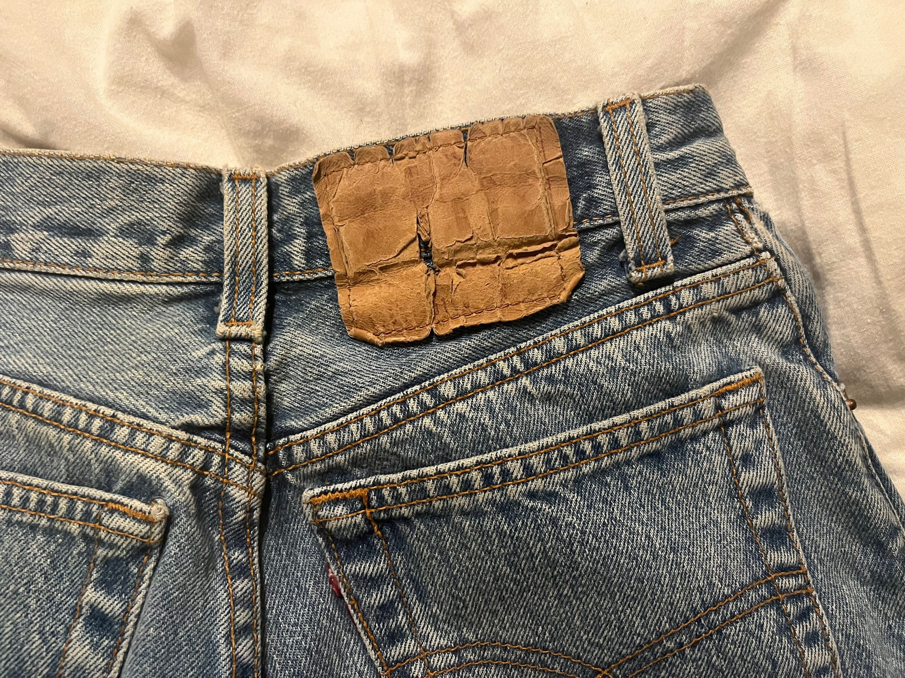 25 26 Levis 501 Jeans 501s Levi's Light Blue 100 Cotton Rigid Denim ...