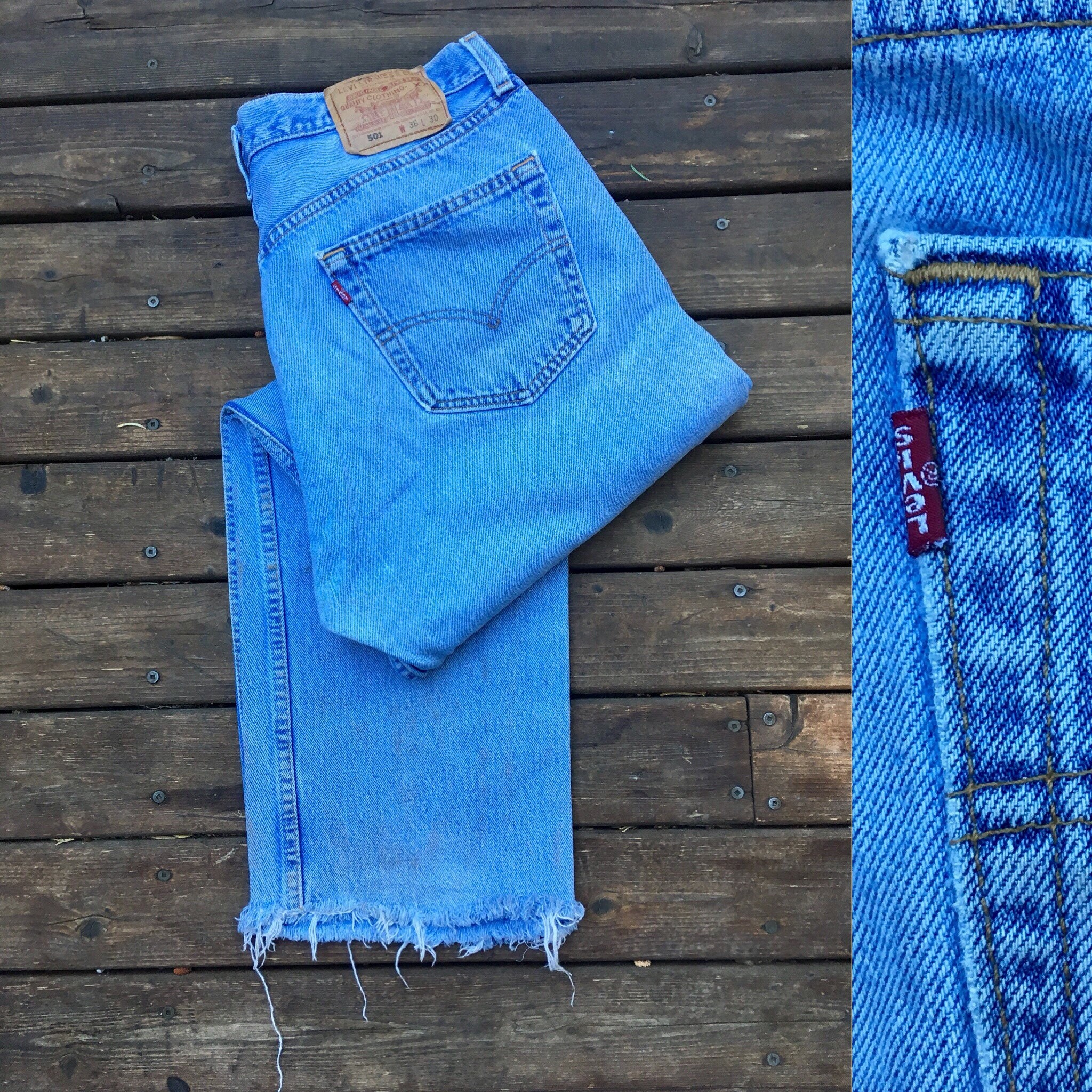 raw hem levis