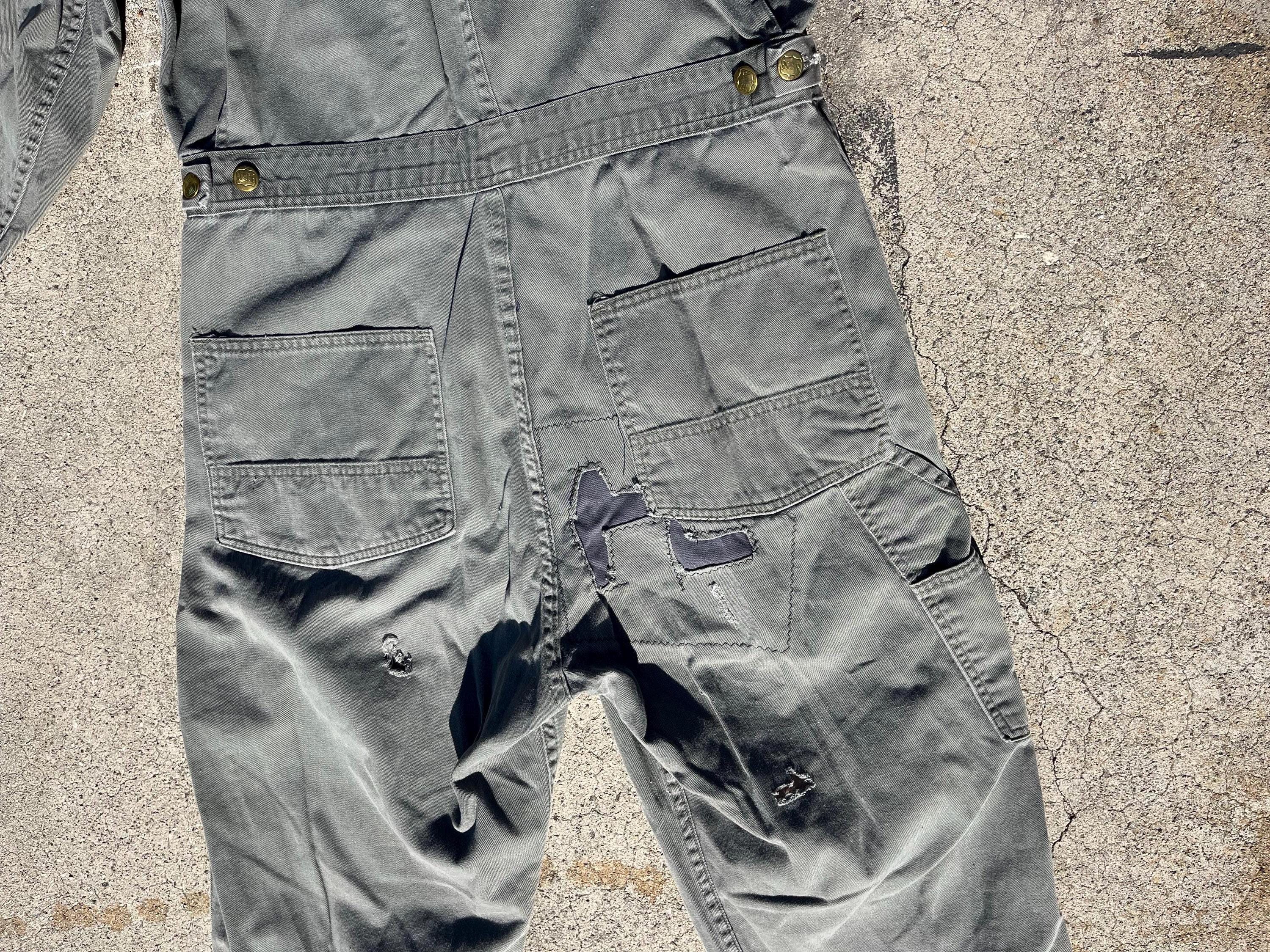 Union Made Big Smith Coveralls Distressed Repairs S M Size Union Made Big Smith Coveralls Distressed Repairs S M Size