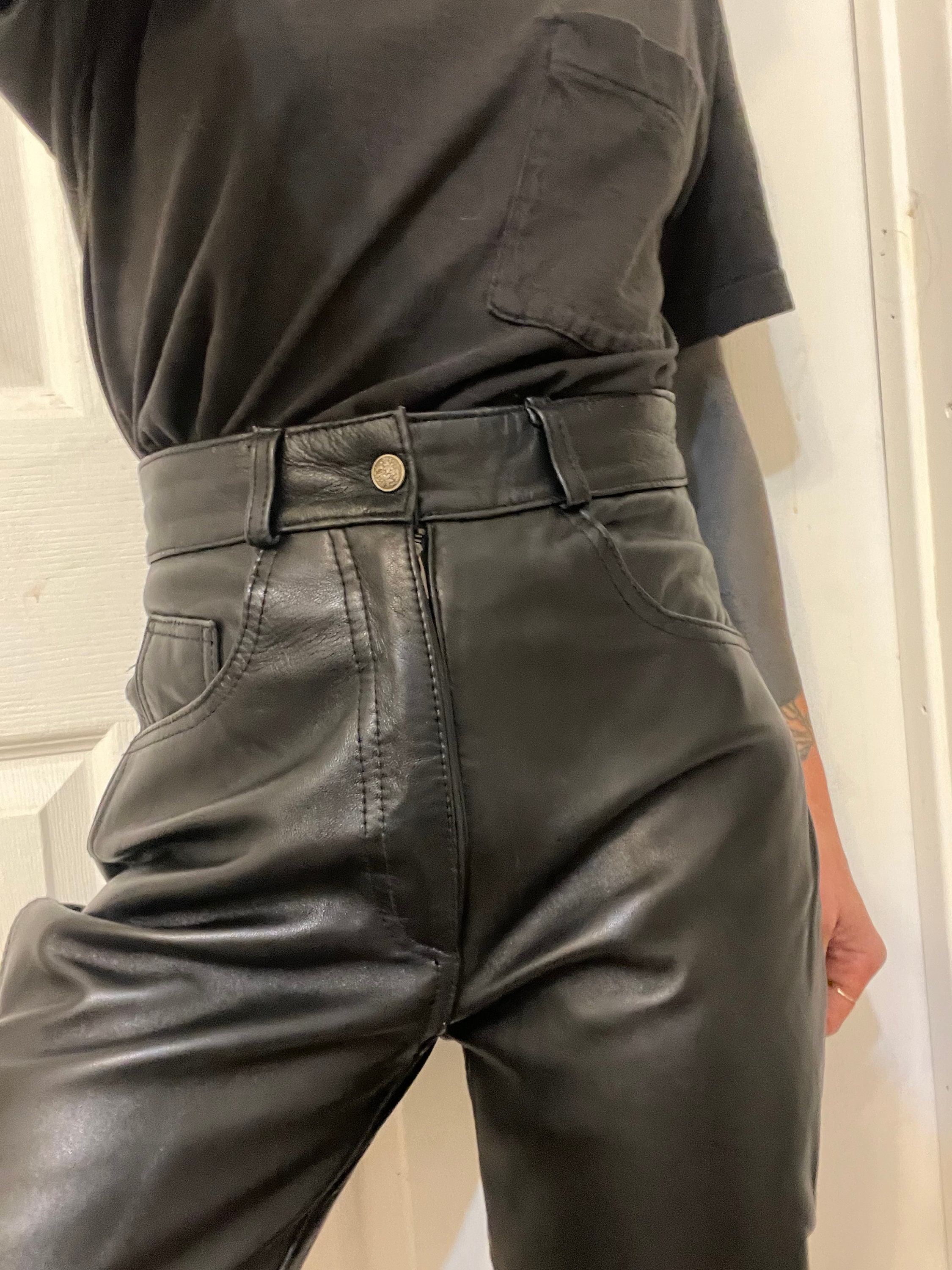 Sale 26 Buttery Leather High Waist Pants 25 27 XS Extra
