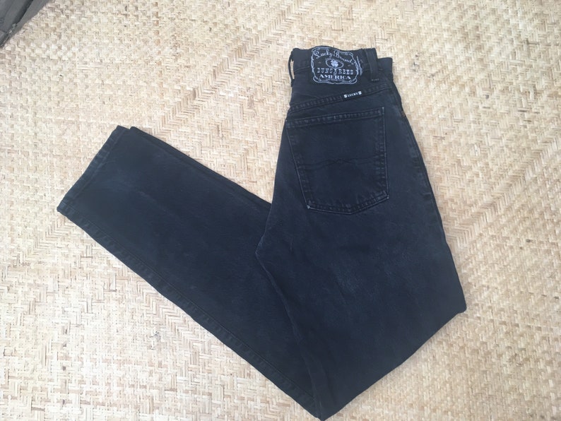 28 Straight Leg Dad Jeans 90s 1990s Y2K Black Made in USA 100 - Etsy