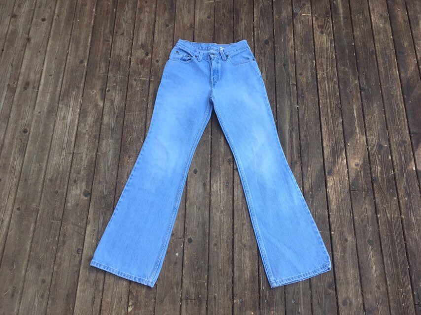 26/27 90s Levis Jeans USA Flare Flares Bell Bottoms High Waist - Etsy