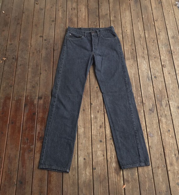 30x33 Levis 501 jeans USA black 30 29 waist long … - image 2