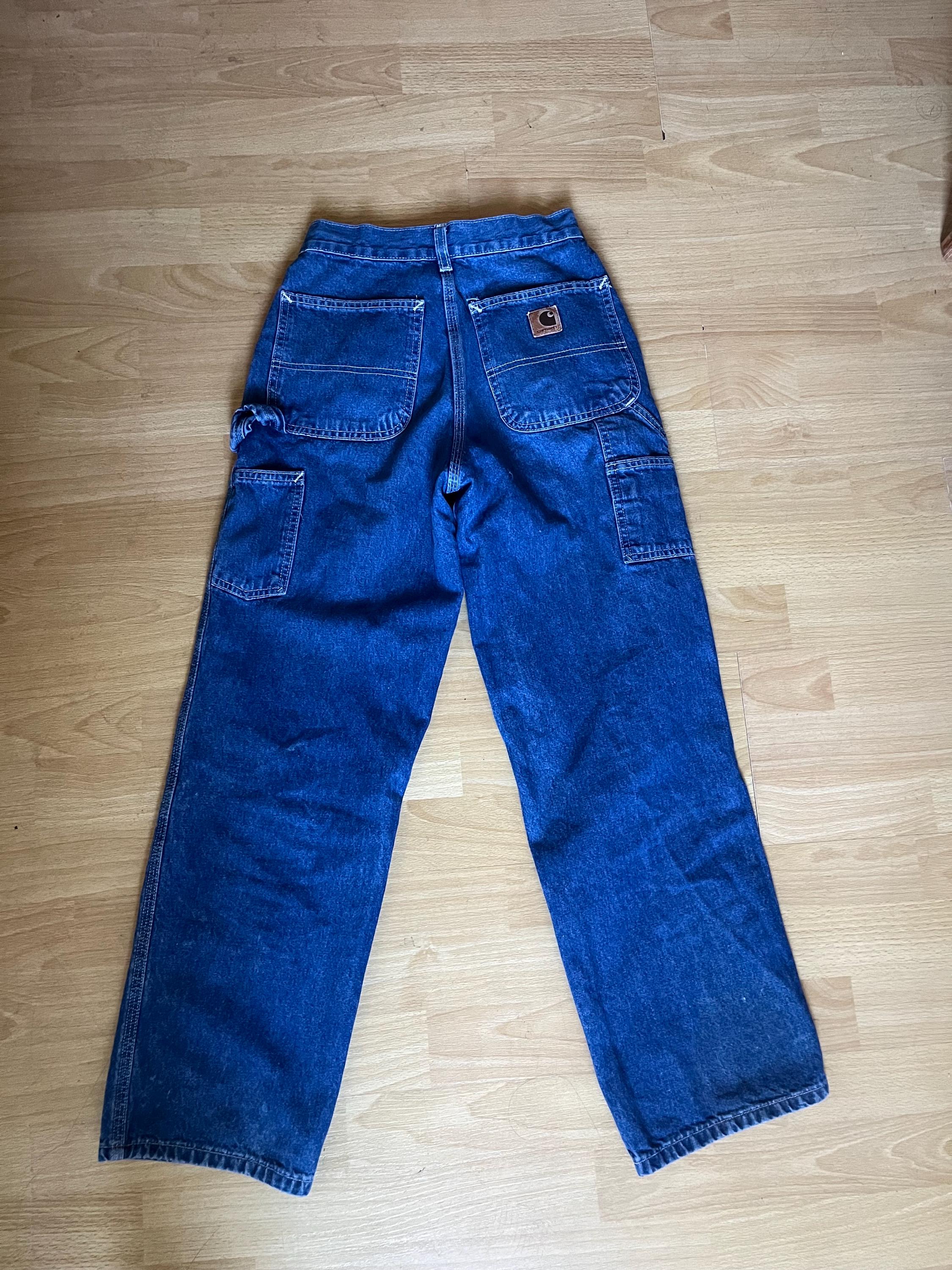 26 Carhartt Jeans 90s Carpenter Pants Workwear 24 25 Xs