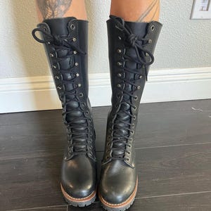 Vintage Brown Chippewa Engineer Boots - Etsy display picture 1
