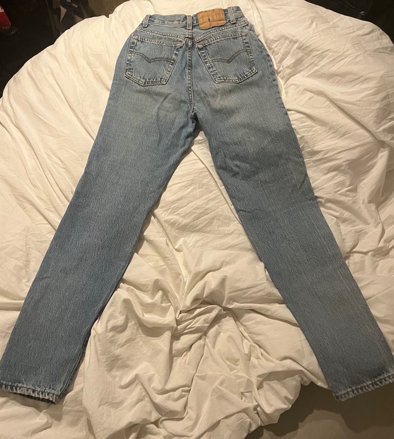 25 26 Levis 501 Jeans 501s Levi's Light Blue 100 Cotton Rigid Denim ...