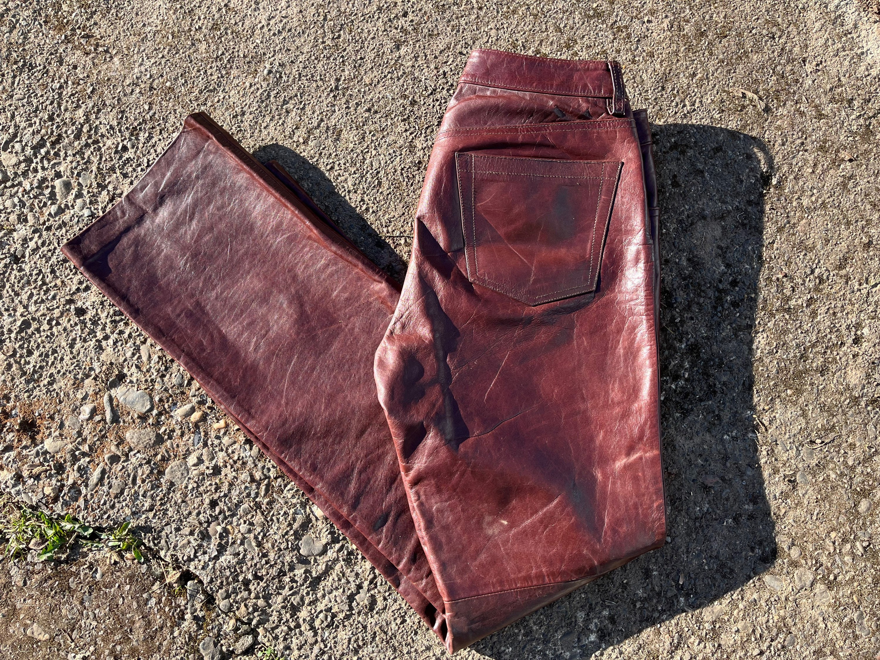 Gap Leather Pants - Etsy Canada