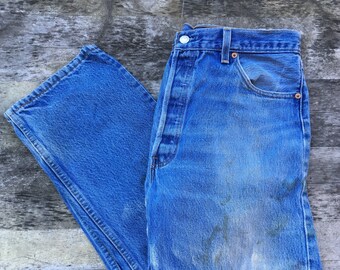 Taglia 28x30 Vintage anni '80 Levi's 501 Faded Blue | Etsy Italia