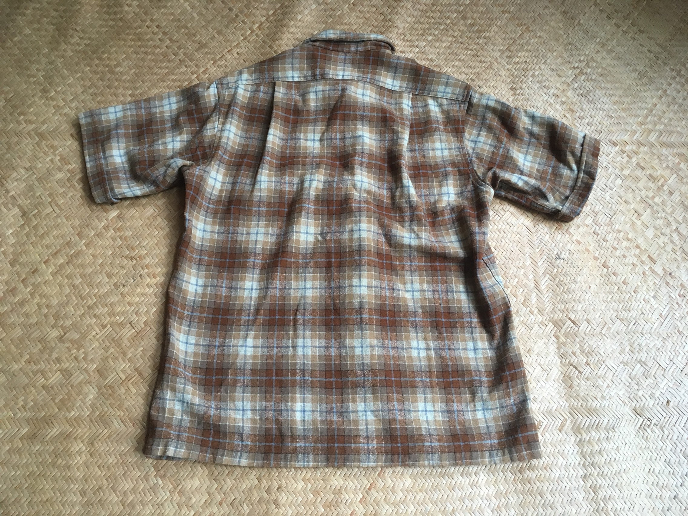 S/M 1960s Pendleton Board Shirt 1960s 60s Brown Tan Short | Etsy