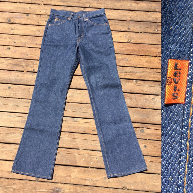 levi's orange tab 517 cropped boot cut jeans