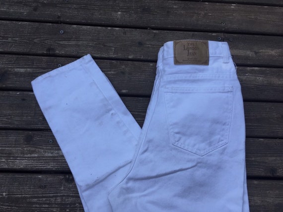29 High waist jeans white The London Jean 28 30 v… - image 1
