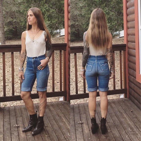 70s jean shorts