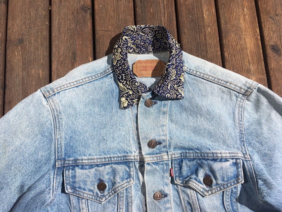 SALE 90s Levis Jean Jacket Customized 