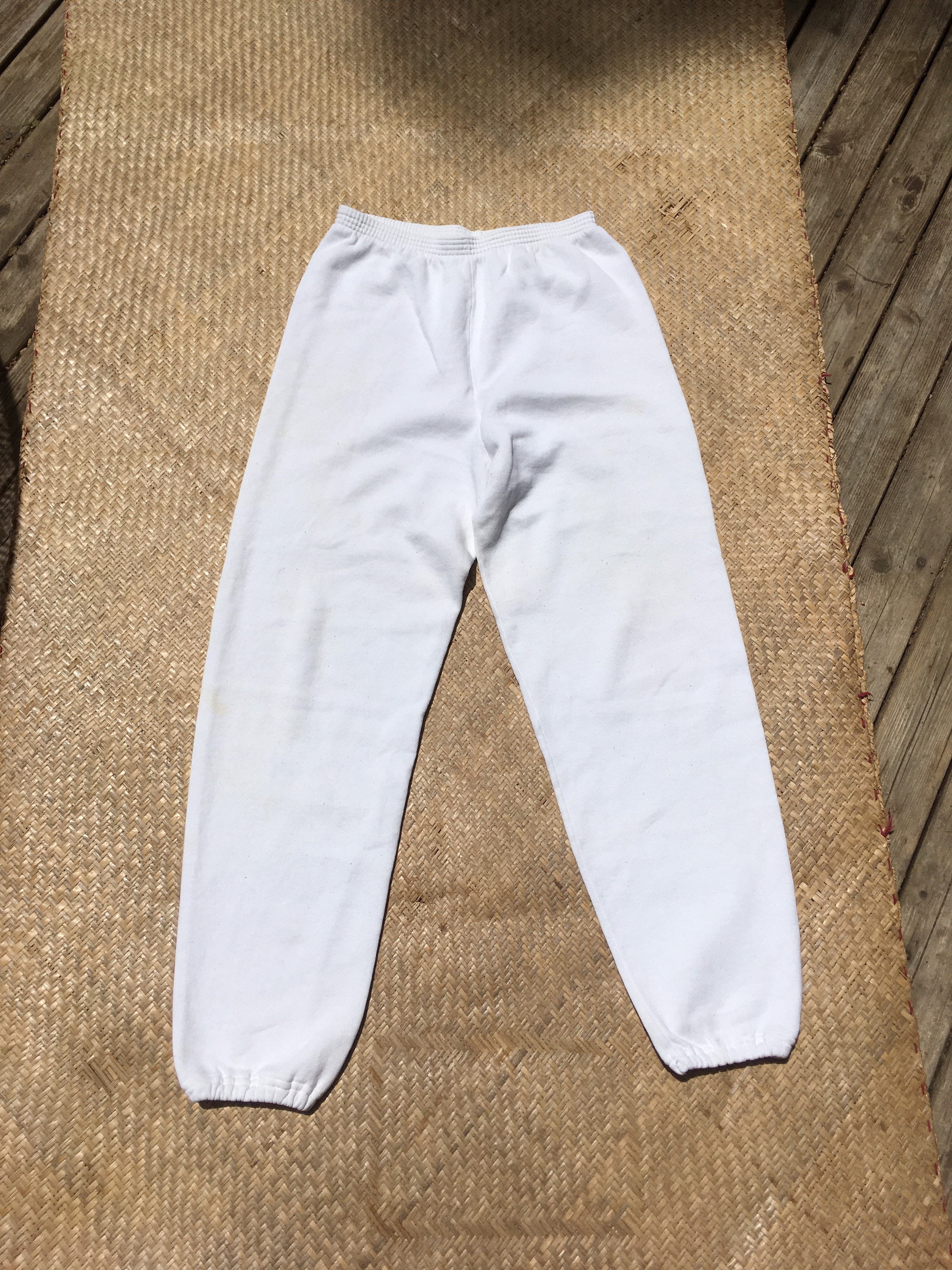 Vintage sweatpants white made in USA S M L size small medium | Etsy