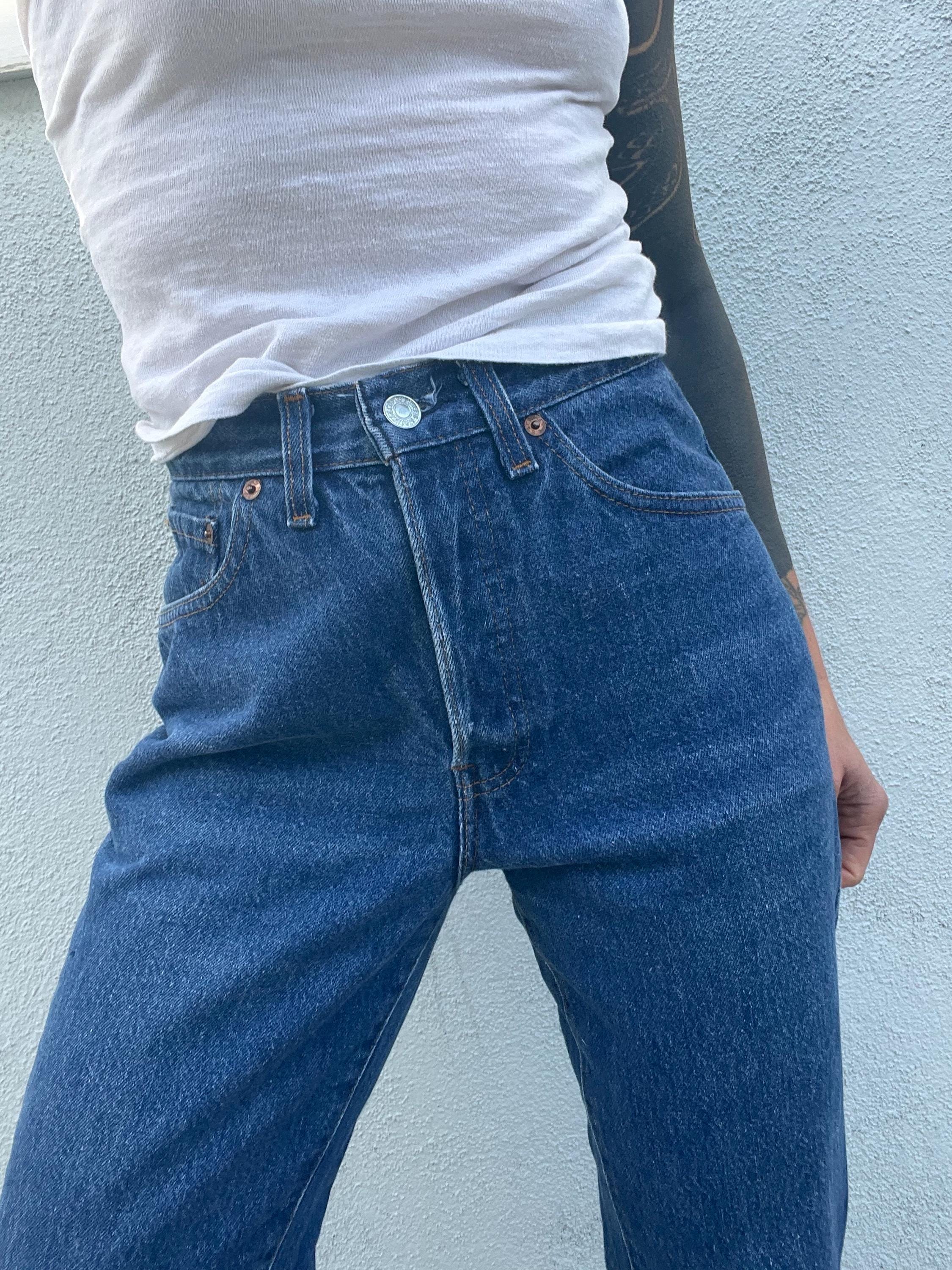 25 Levi's 501 Jeans 1970s Xs Extra Small Made in Usa Dark Mid Blue