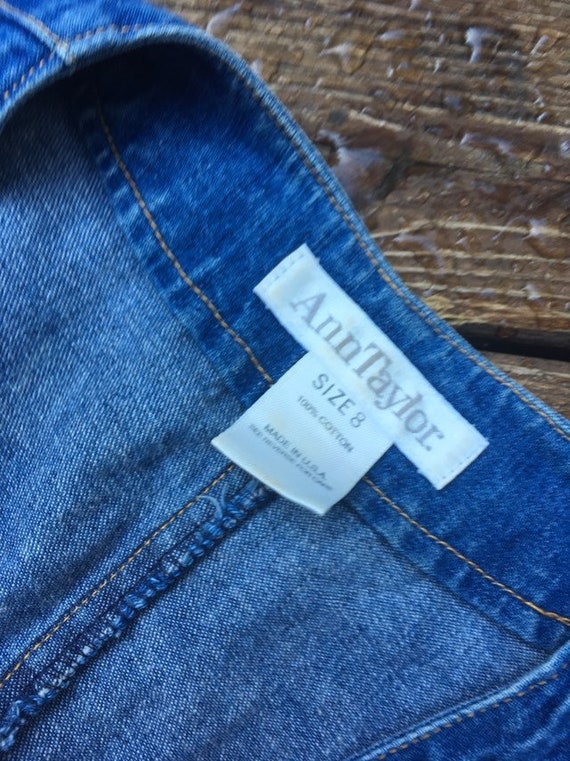 Ann taylor top denim dress
