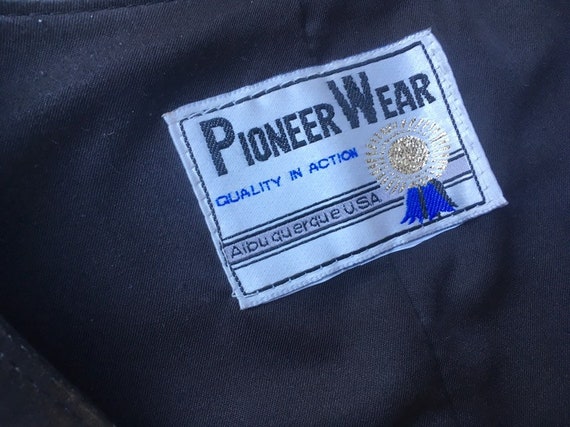 L/XL Pioneer Wear Leather Vest Black Real Genuine Leather L/XL Pioneer Wear Leather Vest Black Real Genuine Leather
