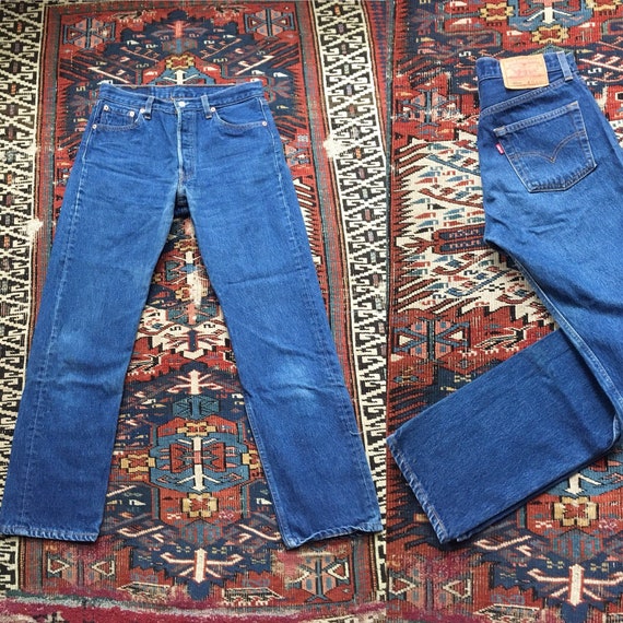 31x30 Levis 501 jeans dark blue made in 