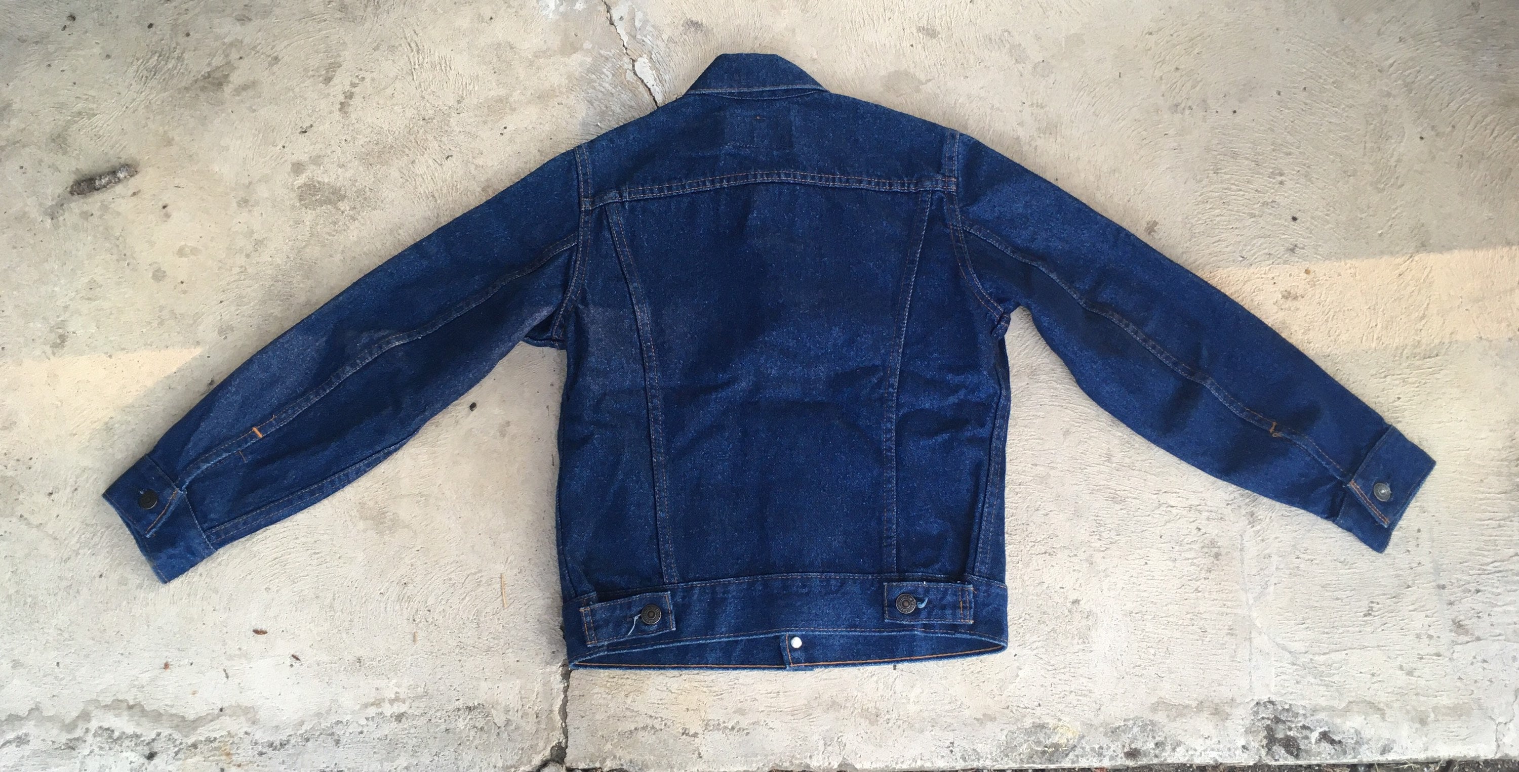 1970s Levis Denim Jacket XS Size Extra Small Dark Blue Indigo