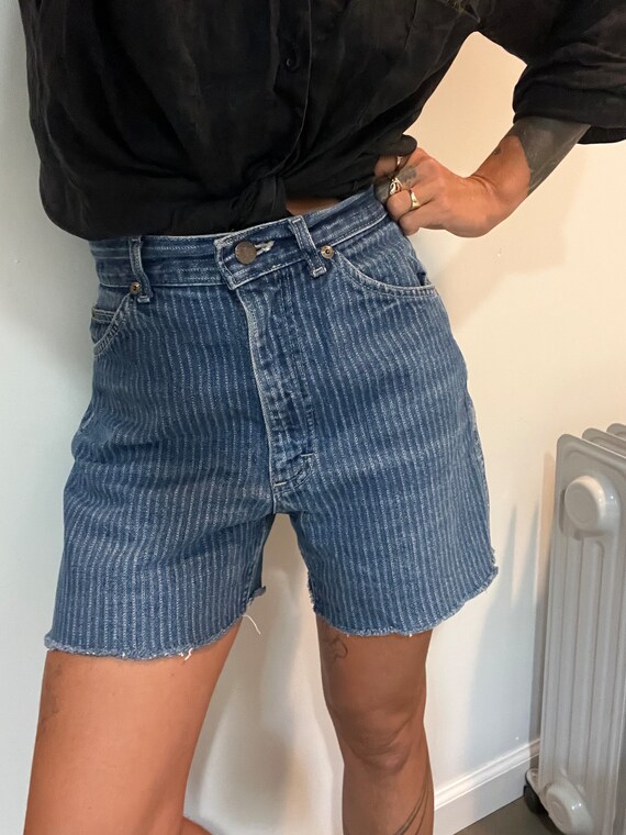 S Lee Union Made denim shorts high waist rise cut… - image 5